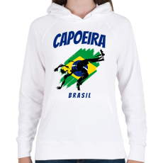 PRINTFASHION CAPOEIRA BRASIL - Női kapucnis pulóver - Fehér