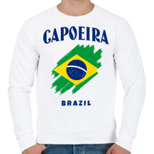 PRINTFASHION CAPOEIRA BRAZIL - Férfi pulóver - Fehér férfi pulóver, kardigán