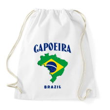 PRINTFASHION CAPOEIRA BRAZIL - Sportzsák, Tornazsák - Fehér tornazsák