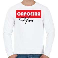 PRINTFASHION Capoeira hero - Férfi pulóver - Fehér