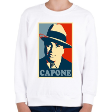 PRINTFASHION Capone - Gyerek pulóver - Fehér gyerek póló