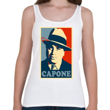 PRINTFASHION Capone - Női atléta - Fehér női trikó