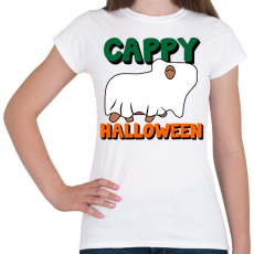 PRINTFASHION Cappy Halloween - Női póló - Fehér