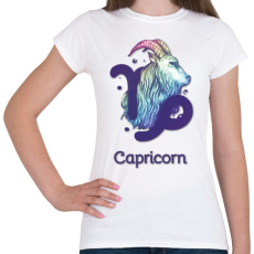 PRINTFASHION Capricorn színes - Női póló - Fehér