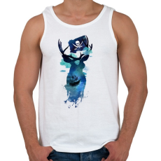 PRINTFASHION Captain Hook - Férfi atléta - Fehér