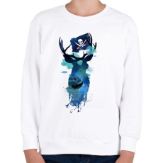 PRINTFASHION Captain Hook - Gyerek pulóver - Fehér