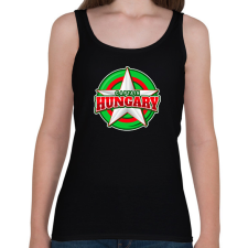 PRINTFASHION CAPTAIN HUNGARY - Női atléta - Fekete női trikó