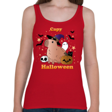 PRINTFASHION Capy Halloween - Női atléta - Cseresznyepiros