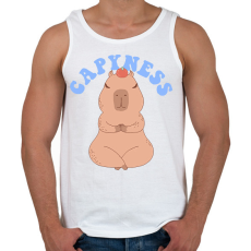 PRINTFASHION Capybara - Capyness - Férfi atléta - Fehér