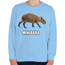 PRINTFASHION Capybara család - Minibara - Gyerek pulóver - Világoskék gyerek pulóver, kardigán