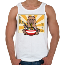PRINTFASHION Capybara és ramen - Férfi atléta - Fehér atléta, trikó