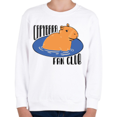 PRINTFASHION Capybara fan club - Gyerek pulóver - Fehér