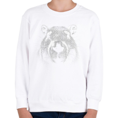 PRINTFASHION Capybara fej - Gyerek pulóver - Fehér