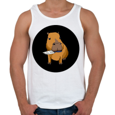 PRINTFASHION Capybara - Férfi atléta - Fehér atléta, trikó