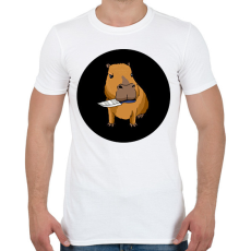 PRINTFASHION Capybara - Férfi póló - Fehér