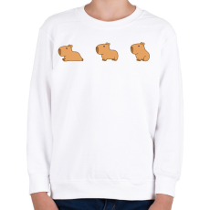 PRINTFASHION Capybara  - Gyerek pulóver - Fehér