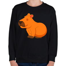 PRINTFASHION Capybara - Gyerek pulóver - Fekete