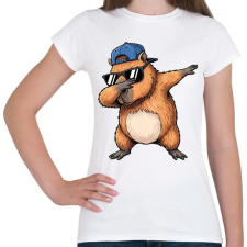 PRINTFASHION capybara menő - Női póló - Fehér női póló