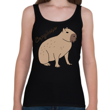 PRINTFASHION Capybara  - Női atléta - Fekete női trikó