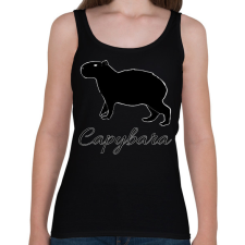 PRINTFASHION Capybara  - Női atléta - Fekete női trikó