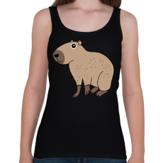 PRINTFASHION Capybara  - Női atléta - Fekete