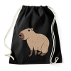 PRINTFASHION Capybara  - Sportzsák, Tornazsák - Fekete