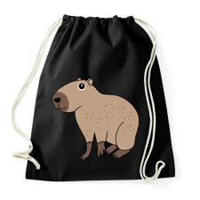 PRINTFASHION Capybara  - Sportzsák, Tornazsák - Fekete tornazsák