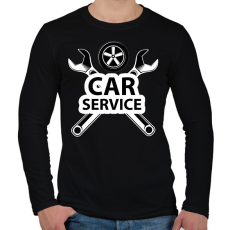 PRINTFASHION Car service - Férfi hosszú ujjú póló - Fekete