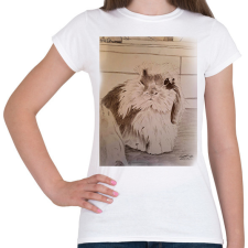 PRINTFASHION Carlos nyuszi - Női póló - Fehér női póló