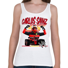 PRINTFASHION Carlos Sainz Ferrari - Női atléta - Fehér