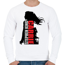 PRINTFASHION Carrie - Férfi pulóver - Fehér férfi pulóver, kardigán