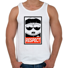 PRINTFASHION Cartman - Férfi atléta - Fehér atléta, trikó