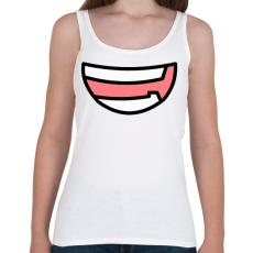 PRINTFASHION Cartoon Smile - Női atléta - Fehér