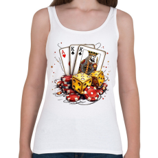 PRINTFASHION casino - Női atléta - Fehér