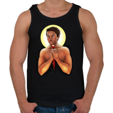 PRINTFASHION Castiel - Férfi atléta - Fekete