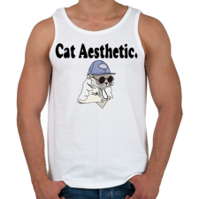 PRINTFASHION cat aesthetic - Férfi atléta - Fehér atléta, trikó