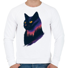 PRINTFASHION Cat - Férfi pulóver - Fehér férfi pulóver, kardigán