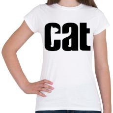 PRINTFASHION cat - Női póló - Fehér