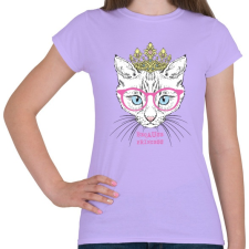 PRINTFASHION Cat princess - Női póló - Viola női póló