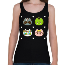 PRINTFASHION Cat style - Női atléta - Fekete