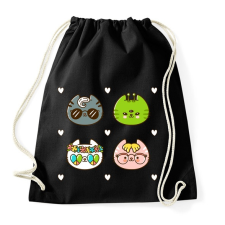 PRINTFASHION Cat style - Sportzsák, Tornazsák - Fekete tornazsák