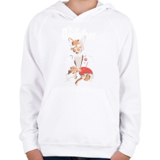 PRINTFASHION Catfather - sötét alaphoz - Gyerek kapucnis pulóver - Fehér gyerek pulóver, kardigán