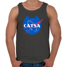 PRINTFASHION CATSA - Férfi atléta - Sötétszürke