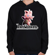 PRINTFASHION Cattiva - palworld - Gyerek kapucnis pulóver - Fekete