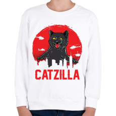 PRINTFASHION catzilla - Gyerek pulóver - Fehér