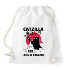 PRINTFASHION Catzilla - Sportzsák, Tornazsák - Fehér tornazsák