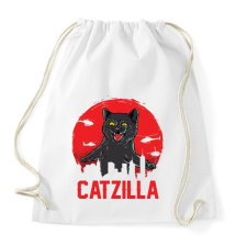 PRINTFASHION catzilla - Sportzsák, Tornazsák - Fehér tornazsák