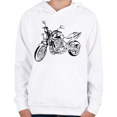 PRINTFASHION cbf500 - Gyerek kapucnis pulóver - Fehér