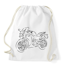 PRINTFASHION cbr25r - Sportzsák, Tornazsák - Fehér tornazsák