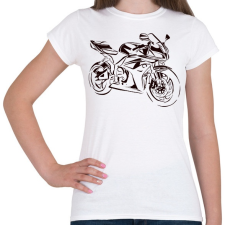 PRINTFASHION cbr600rr fekete - Női póló - Fehér női póló